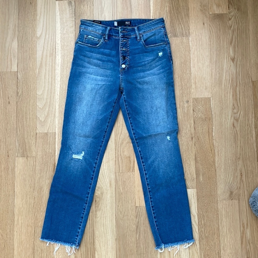 Kut from the Kloth Straight Leg Ankle Jeans